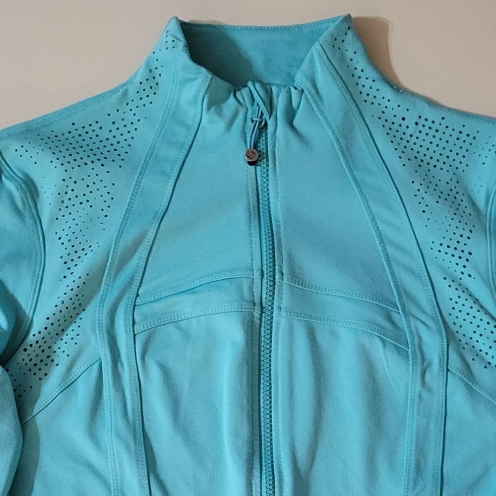Tangerine Athleta Women's Aqua Mint Zippered Jacket - Picture 8 of 15